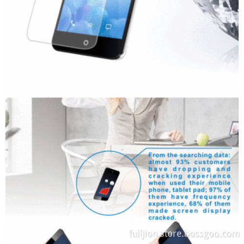 Anti-crack 0.33mm right angle tempered glass screen for Meizu MX3